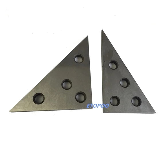 2 Pcs/Set Solid Angle Plates Angle Block Set 30-60-90 & 45-45-90 Precision +/- 20 Seconds Angle Block Gauge Machinist Tool ,Easy to Setup