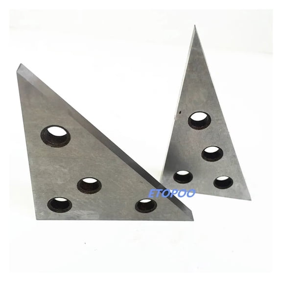 2 Pcs/Set Solid Angle Plates Angle Block Set 30-60-90 & 45-45-90 Precision +/- 20 Seconds Angle Block Gauge Machinist Tool ,Easy to Setup