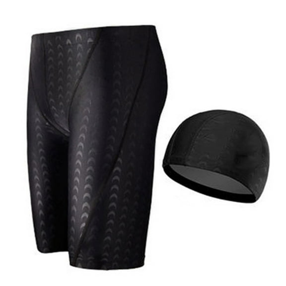 2 Pcs/Set Swimming Trunks Waterproof Quick Dry Breathable Elastic Plus Size Summer Swimming Set for Swimming Pool