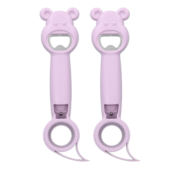 2 Pcs/Set Wine Bottle Opener Universal Portable Manual Stainless Steel and PP for Families Restaurants Hotels Bars (21cm/8.3i,3 Colors) [purple]