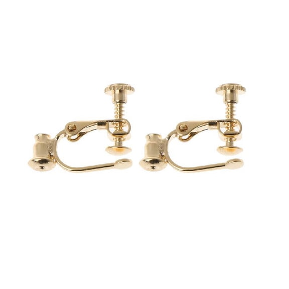 2 Pcs/Set for Creative Earrings Converter Non-Pierced Clip-on Earrings Ear Clips Ear Hoop Earrings Findings for Hang Dan