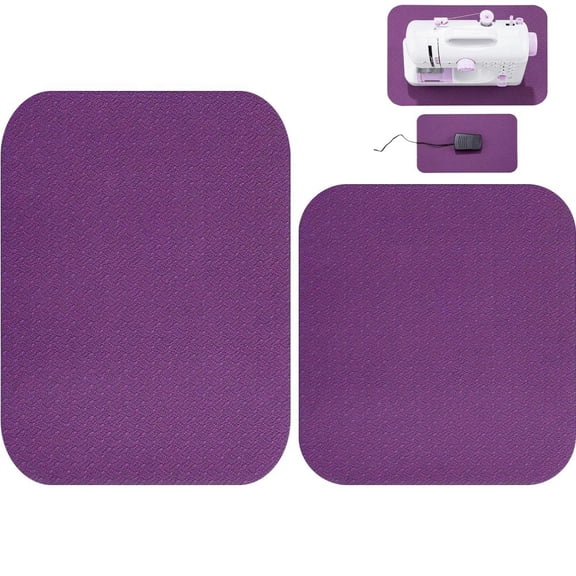 2 Pcs Sewing Machine Muffling Mat Foot Pedal Mat,2 Sizes Machine Non Slip Pad, Reduce Vibrations Noise No Slip,Sewing Machine Accessories for Quilting Embroidery