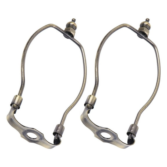 2 Pcs Shade Bracket Lamp Harp Repair Kit Lampshade Holder Office Lighting Shades for Table Floor Replacement Parts