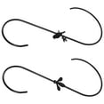 thumbnail image 1 of 2 Pcs Shaped Hooks Outdoor Plant Bird Feeder Flower Pot Hangers Extension Hanging Iron, 1 of 6