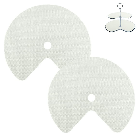 2 Pcs Shelf Liners for Cabinets 26 Inches Circle Kitchen Shelf Liner Non Adhesive Kitchen Cabinet Liners Non Slip Corner Shelf Liner for Kitchen Cupboards Drawers