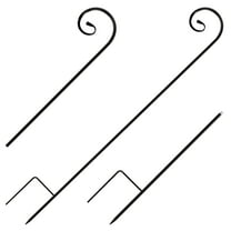 2 Pcs Shepherd Hooks 31.5inch Metal Shepherd Crook Hook Rust Resistant Bird Feeder Pole Stand Multipurpose Shepherd Curled Hook for Bird Feeder Lights Lanterns Plant Baskets