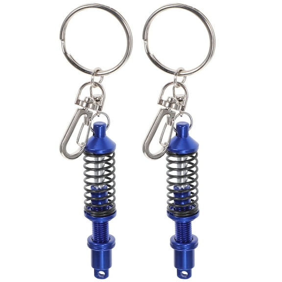 2-Pack Absorber Keychains for House Keys, Metal Key , 14x3.2x1.5 cm, Stylish and Practical Accessories