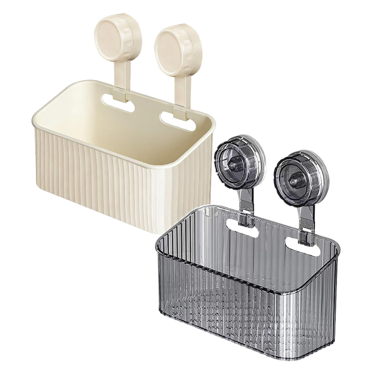 2 Pcs Shower Caddy Suction Cup Heavy Duty Bathroom Organizer Removable ...
