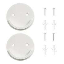 2 Pcs Shower Curtain Rod Holder Wall Mount Retainer for Bathroom Shower Curtain Rod Accessories