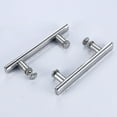 2 Pcs Shower Door Handle Stainless Steel 145mm Hole To Hole Center