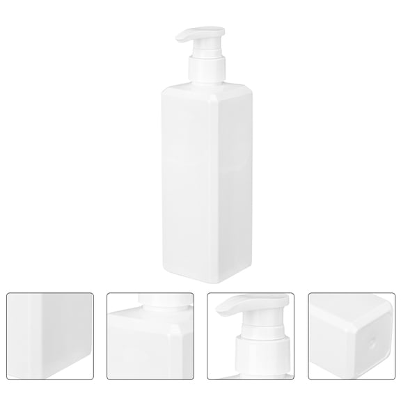 PENIKOKO 2-Pack Refillable Shower Gel Dispenser Bottles, White Plastic Travel Size Containers for Bathroom and Travel Storage