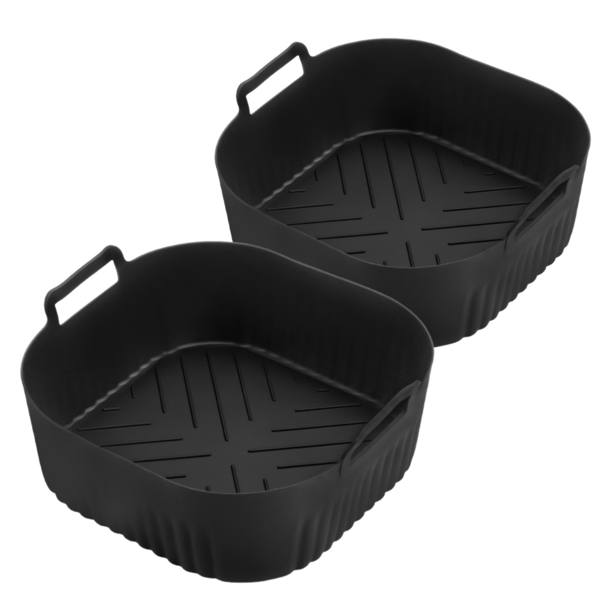 2 Pcs Silicone Air Fryer Liner Non-Stick Baskets For Na229 220 6Qt 4.2L