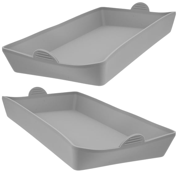 2 Pcs Silicone Bakeware Baking Pans Reusable Cake Mold Flexible Tray Kitchen Toast Cooking Bread Food