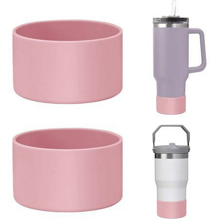  GLBEAR 2Pcs Silicone Boot for Stanley Quencher H2.0 40 oz 30 oz  Tumbler with Handle & Stanley IceFlow 30oz 20oz, Stanley Cup Accessories,  stanley bottom protector, Pink : Sports & Outdoors