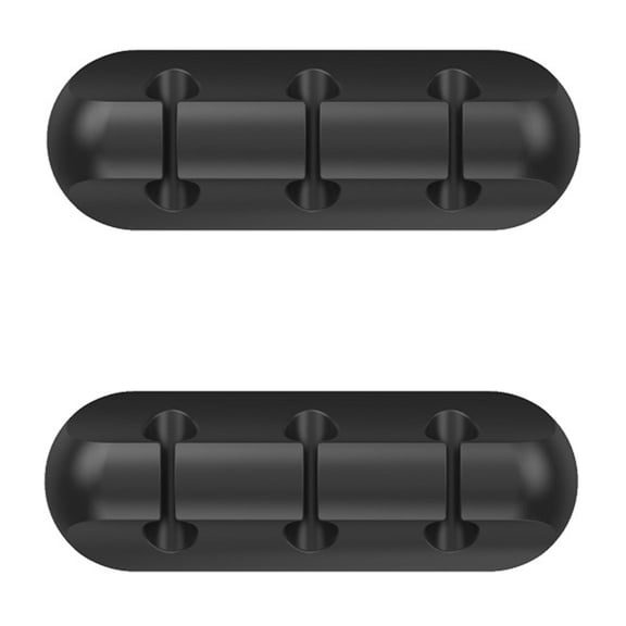 2 Pcs Silicone Cable Holder Clips Headset Stand Cord Manager Management Desktop Thread