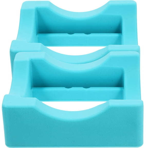 2-Pack Blue Silicone Cup Holder Mugs Lids Car Expander for Coffee Cups and Bassinets