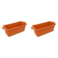 thumbnail image 1 of 2 Pcs Silicone Grease Cup Liners 7 x 3.2 x 2.8 Inch for Griddle and Grill, Reusable Catcher Liner Grill Tray Accessories, Replacement of Aluminum Foil Pans Orange, Grills and Outdoor Cooking, 1 of 7