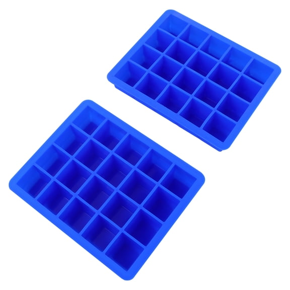 NIAIZEK Silicone Tray Mold Set, 2-Piece Flexible Cube Lattice Box for Making