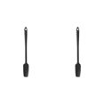 thumbnail image 1 of 2 Pcs Silicone Jar Spatula, Long Handle Rubber Spatula, Heat Resistant Non-Stick Silicone Scraper, Kitchen Supplies for Jam Smoothies Blenders Cooking Baking Stirring, 11.14x1.26 inch, 1 of 5