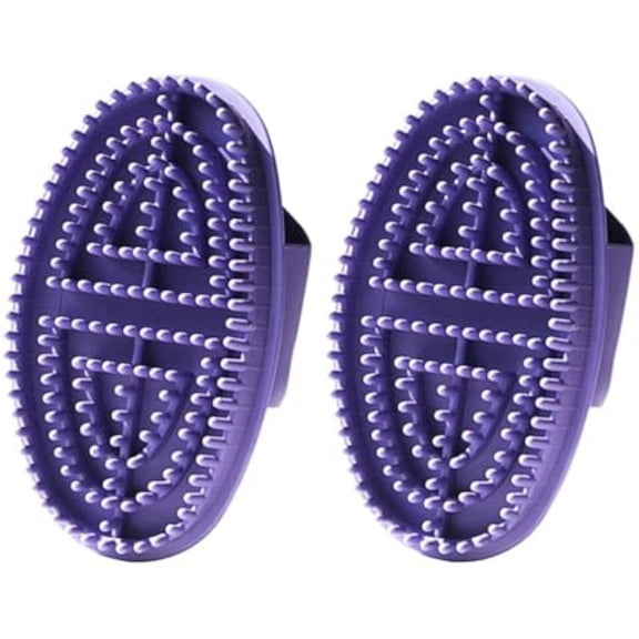 2 Pcs Silicone Meridian Pressure Brush Beauty Salon Cellulite Massage Tool Professional Massage Brush Portable Oil Brush Body Scrubber Bath
