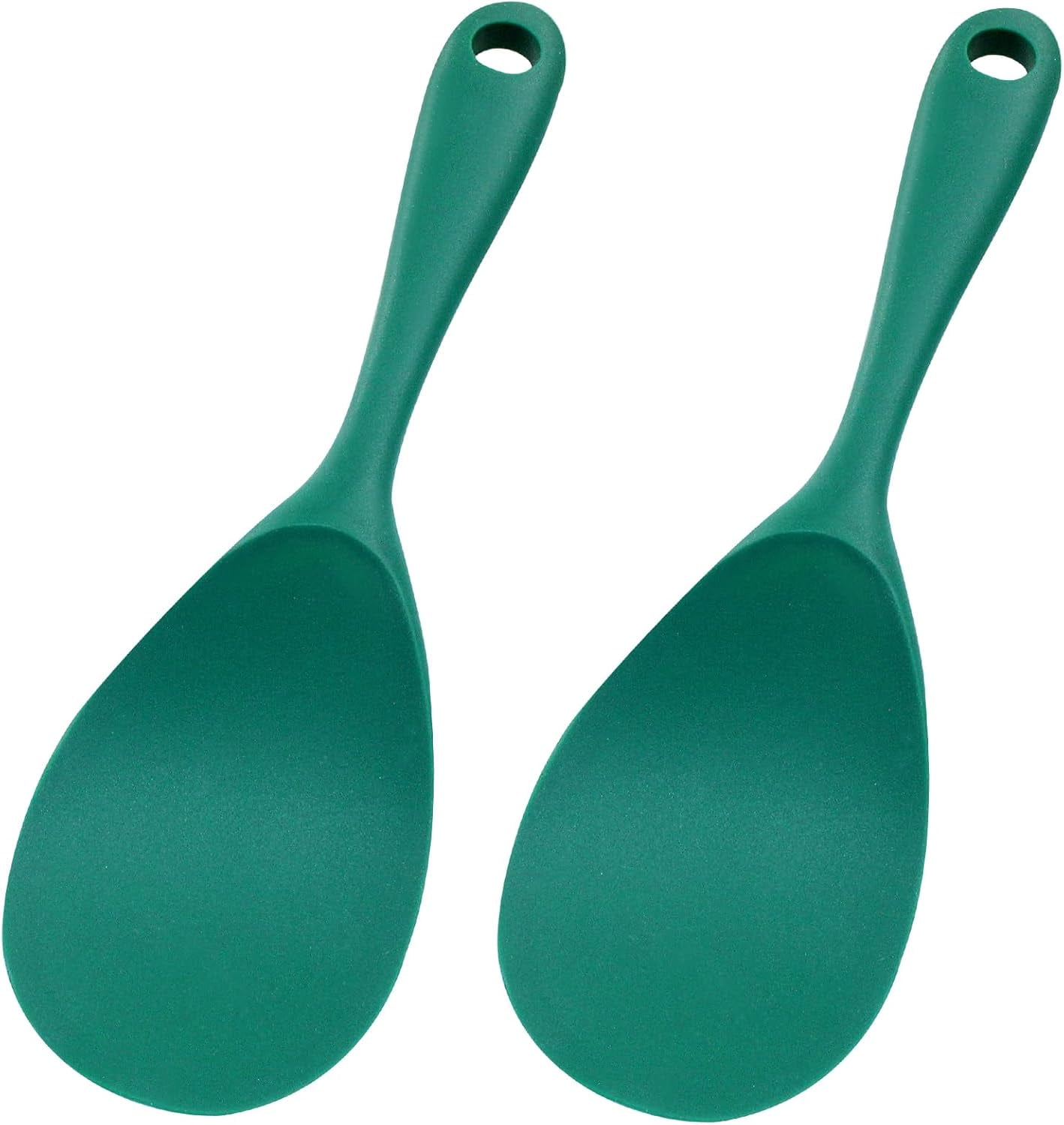 2 Pcs Silicone Rice Paddle, 8.8 Inch Non Stick Heat Resistant Silicone ...