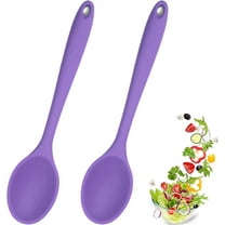 2 Pcs Silicone spoons for cooking heat resistant, Hygienic Design Cooking Utensi Mixing Spoons for Kitchen Cooking Baking Stirring Mixing Tools