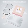 thumbnail image 1 of PiccoCasa 2 Pcs Silk Pillowcase Both Sides Silk + 2 Pcs Eye Mask for Hair and Skin with Envelope Closure Queen Grey, 1 of 9