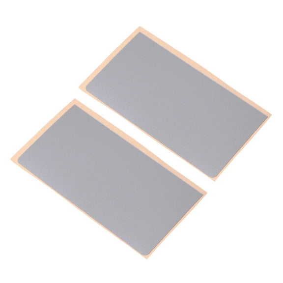 2 Pcs Silver Adhesive Touchpad Protectors Upgrade Laptop Appearance For Work Or Study Use
