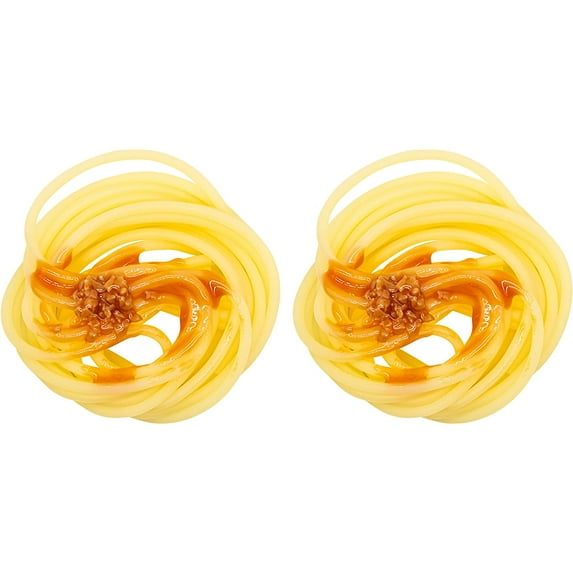 2 Pcs Simulated Noodles Spaghetti Fake Artificial Food Pasta Model for Kitchen Home Party Decoration Food Sample Display Prop