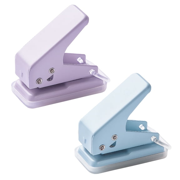 2 Pcs Single Hole Punch One Hole Puncher Punching Pliers Handheld Hole Punch