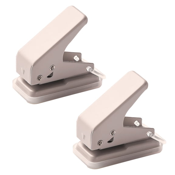 2 Pcs Single Hole Punch One Hole Puncher Punching Pliers Handheld Hole Punch