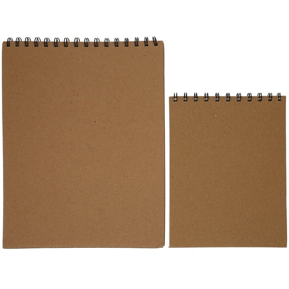 2 Pcs Sketch Paper Drawing Notebooks to Portable Coil