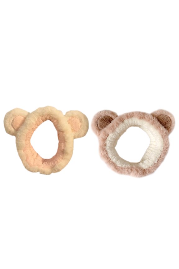 2 Pcs Skin Care Headband Outfits for Women Rave Plush Women's