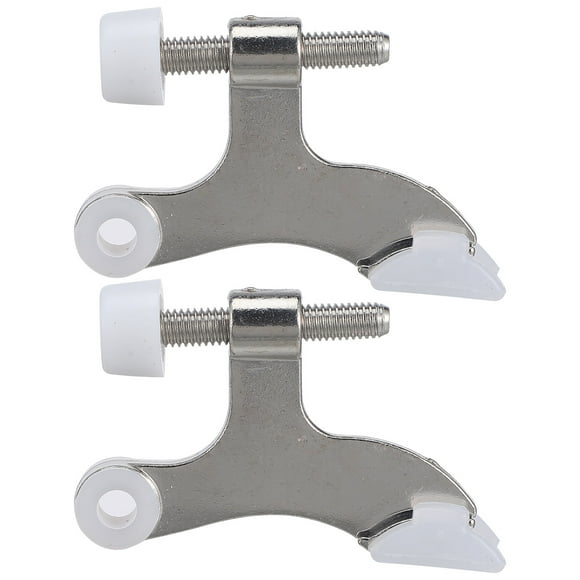 2 Pcs Slam Saver Door Top Hinge 6.50X4.50X1.50CM Silver