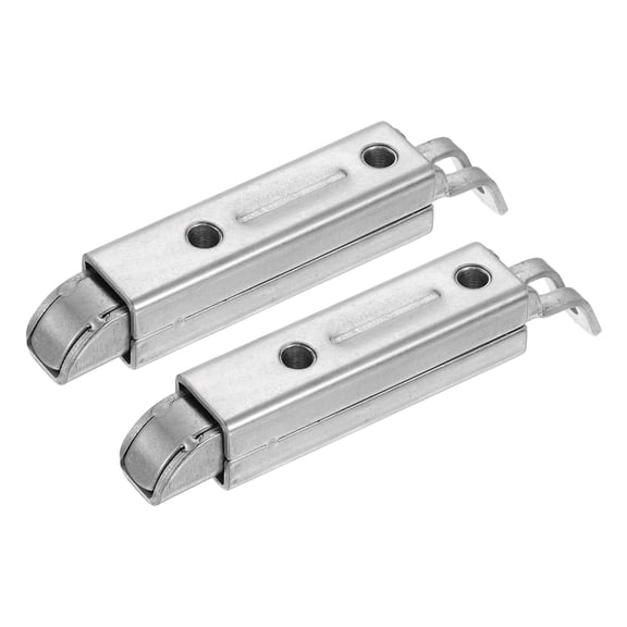 2 Pcs Slide Entry Slam Latch, 11.6 cm Automatic Spring Door Bolt Lock Stainless Steel Cabinet Hardware Latches for Industrial Cabinet & Family House, Curved Type