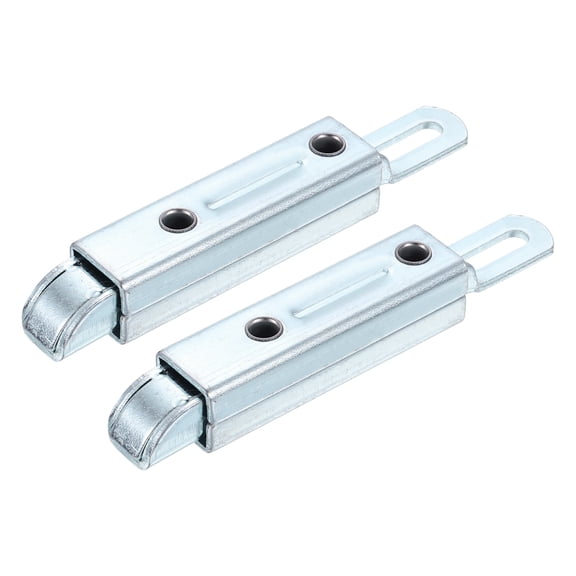 2 Pcs Slide Entry Slam Latch, 12.4 cm Automatic Spring Door Bolt Lock Zinc Plated Iron Cabinet Hardware Latches for Industrial Cabinet & Family House, Straight Type