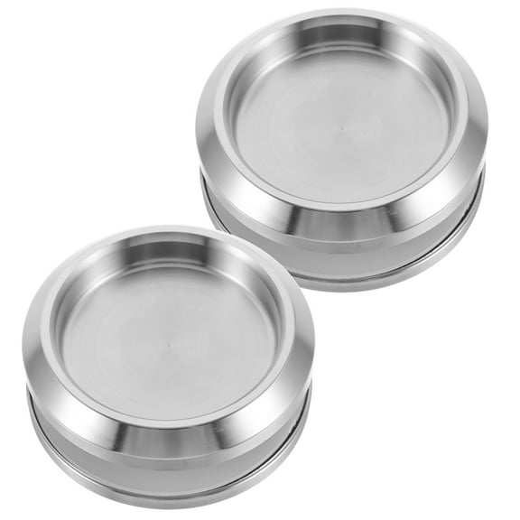 2 Pcs Sliding Glass Door Handle Knobs Reinforcer Modern Silver