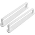 thumbnail image 1 of 2pcs Wall Mounted Self Adhesive Towel Holder Push Pull Organizer Rack, 1 of 1