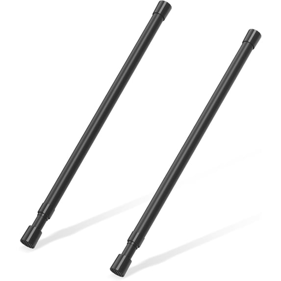 2 Pcs Small Adjustable Tension Rods 16-28 Inch Spring Rods for Curtains ...