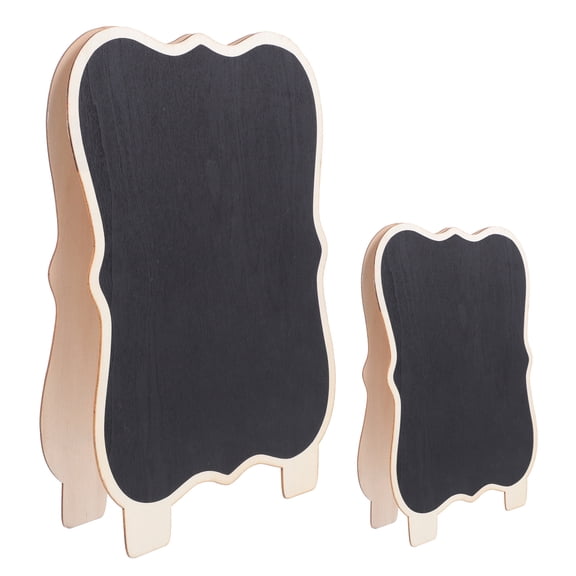 Worgeous 2Pcs Creative Tabletop Chalkboards Message Writing Boards Memo Blackboards