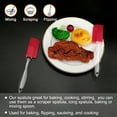 thumbnail image 1 of 2 Pcs Small Flexible Cooking Silicone Spatula Heat Resistant Turner Scraper Cooking Kitchen Utensils Red, 1 of 7