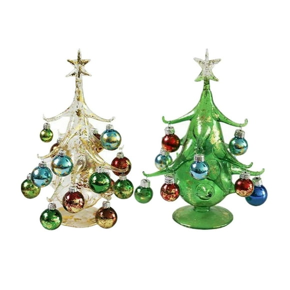 Small Glass Christmas Trees