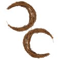 thumbnail image 1 of NUOLUX Rattan Wreath Moon Wreath Form For Party 2Pcs 7.86X6.29X1.18In, 1 of 6
