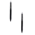 thumbnail image 1 of 2 Pcs Smooth Writing No Bleed & Smear Black Ink Cute Fine Point Gel Pens Quick Dry Black Gel Ink Pens Fine Point Smooth Writing Pens for Journaling Note Taking Aesthetic Pens for Adult, 5.79", Black, 1 of 9