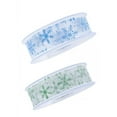 thumbnail image 1 of 2 Pcs Snowflake Ribbon DIY Gift Wrap for Wreath Valentine', 1 of 9