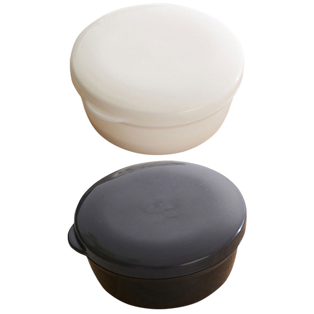 2 Pcs Soap Holder Toilet Stand Soap Draining Holder Soap Dish with Lid Tray with Cover or Travel Walmart