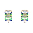 thumbnail image 1 of 2 Pcs Soccer Fan Jewelry for USA Soccer Fans, Stackable Bracelets for Women and Men, Game Day Accessories and Gifts for Soccer Lovers, Team Spirit Wristband Set, Jewelry, 1 of 5