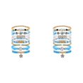 thumbnail image 1 of 2 Pcs Soccer Fan Jewelry for USA Soccer Fans, Stackable Bracelets for Women and Men, Game Day Accessories and Gifts for Soccer Lovers, Team Spirit Wristband Set, Jewelry, 1 of 5