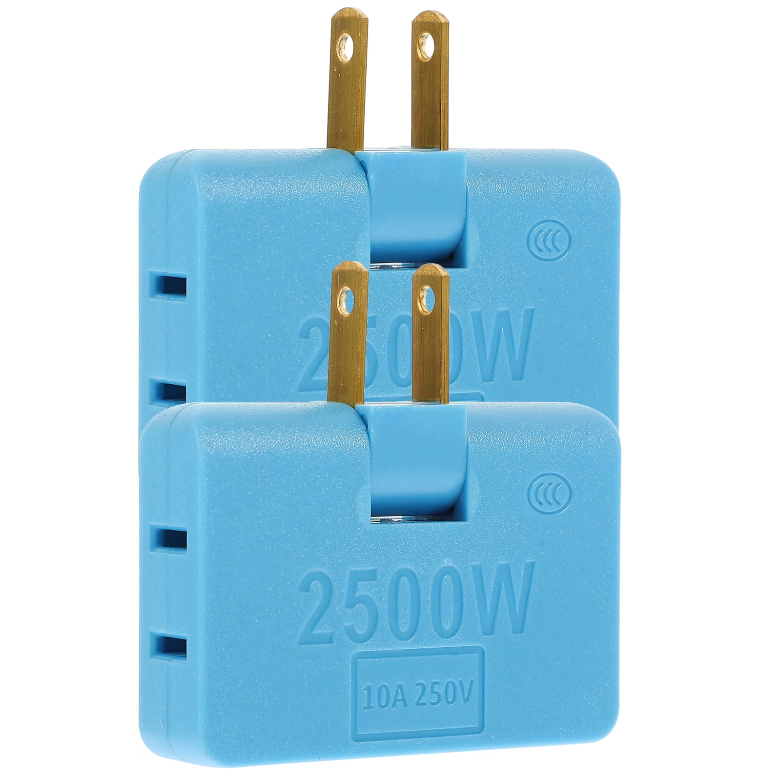 2 Pcs Socket Multi Outlet Plug in Extender Extenders for Electrical