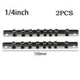 thumbnail image 1 of 2 Pcs Socket Rack Holder 1/4inch 8 Clips On Rail Tool Organizer Storage, 1 of 9